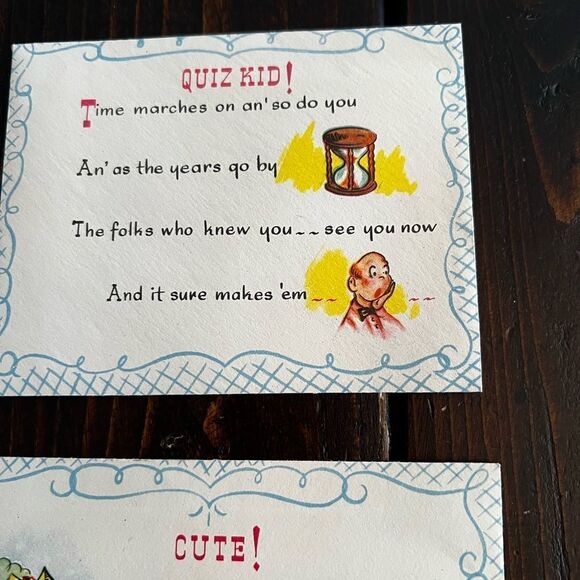 Vintage Birthday Card (1950’s) - Picture 6 of 8